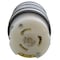 Ac Works Locking Connector, Non-NEMA, 50 A, 250V AC, Three Phase, 3 Pole, Screw Terminals, Black CS8364 - alternate 2